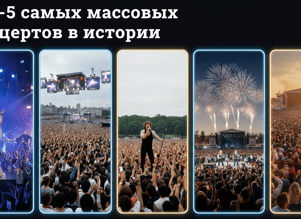 Топ-5 самых массовых концертов в истории музыки
